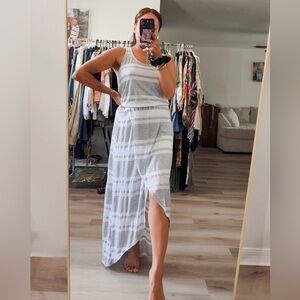 SPLENDID $168 STRIPED CASUAL MAXI DRESS